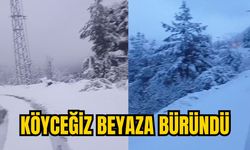 KÖYCEĞİZ BEYAZA BÜRÜNDÜ