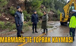 MARMARİS’TE TOPRAK KAYMASI