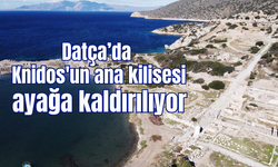 Datça’da Knidos'un ana kilisesi ayağa kaldırılıyor