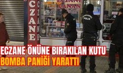 ECZANE ÖNÜNE BIRAKILAN KUTU BOMBA PANİĞİ YARATTI