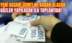 YENİ ASGARİ ÜCRET NE KADAR OLACAK:GÖZLER YAPILACAK İLK TOPLANTIDA!