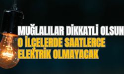 MUĞLALILAR DİKKATLİ OLSUN! O İLÇELERDE SAATLERCE ELEKTRİK OLMAYACAK