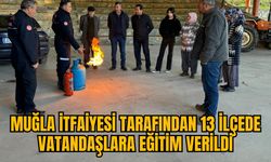 MUĞLA İTFAİYESİ TARAFINDAN 13 İLÇEDE VATANDAŞLARA EĞİTİM VERİLDİ