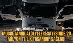 MUSKİ TAMİR ATÖLYELERİ SAYESİNDE 20 MİLYON TL'LİK TASARRUF SAĞLADI