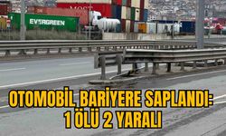 OTOMOBİL BARİYERE SAPLANDI: 1 ÖLÜ 2 YARALI