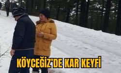 KÖYCEĞİZ’DE KAR KEYFİ