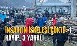 İNŞAATIN İSKELESİ ÇÖKTÜ: 1 KAYIP, 3 YARALI