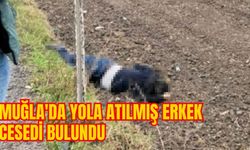 MUĞLA'DA YOLA ATILMIŞ ERKEK CESEDİ BULUNDU