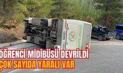 ÖĞRENCİ MİDİBÜSÜ DEVRİLDİ: ÇOK SAYIDA YARALI VAR