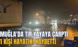 MUĞLA'DA TIR YAYAYA ÇARPTI: 1 KİŞİ HAYATINI KAYBETTİ