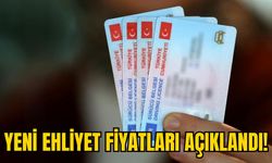 YENİ EHLİYET FİYATLARI AÇIKLANDI!