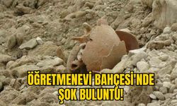 ÖĞRETMENEVİ BAHÇESİ'NDE ŞOK BULUNTU!