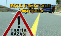 Milas’ta Trafik Kazalarında 3 kişi yaralandı