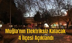 Muğla'nın Elektriksiz Kalacak 4 İlçesi Açıklandı