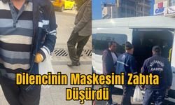 Dilencinin Maskesini Zabıta Düşürdü