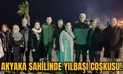 AKYAKA SAHİLİNDE YILBAŞI COŞKUSU!