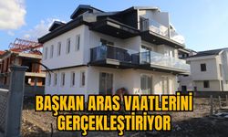 BAŞKAN ARAS VAATLERİNİ GERÇEKLEŞTİRİYOR