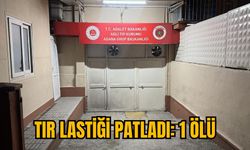 TIR LASTİĞİ PATLADI: 1 ÖLÜ