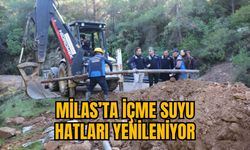 MİLAS’TA İÇME SUYU HATLARI YENİLENİYOR