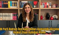 AK Parti Bodrum İlçe Kadın Kolları Başkanlığı Görevine Avukat Efsun Aydoğan Atandı