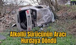 Alkollü Sürücünün Aracı Hurdaya Döndü