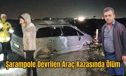 Şarampole Devrilen Araç Kazasında Ölüm