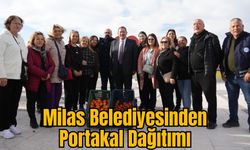 Milas Belediyesinden Portakal Dağıtımı