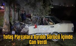 Tofaş Parçalara Ayrıldı Sürücü İçinde Can Verdi