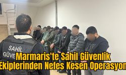 Marmaris'te Sahil Güvenlik Ekiplerinden Nefes Kesen Operasyon