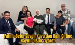 Fatma Betül Sayan Kaya’dan Ballı Çiftine Hayırlı Olsun Ziyareti