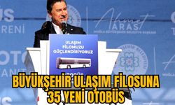 BÜYÜKŞEHİR ULAŞIM FİLOSUNA 35 YENİ OTOBÜS