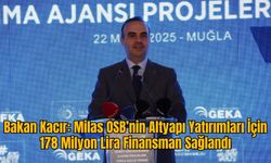 Bakan Kacır: Milas OSB’nin Altyapı Yatırımları İçin 178 Milyon Lira Finansman Sağlandı