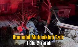 Otomobil Motosikleti Ezdi: 1 Ölü 2 Yaralı