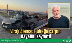 Virajı Alamadı, Direğe Çarptı: Hayatını Kaybetti