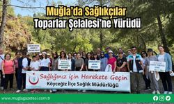 Muğla’da Sağlıkçılar Toparlar Şelalesi’ne Yürüdü