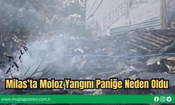 Milas’ta Moloz Yangını Paniğe Neden Oldu