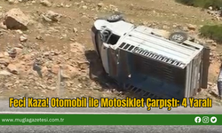 Feci Kaza! Otomobil ile Motosiklet Çarpıştı: 4 Yaralı