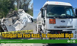 Yatağan’da Feci Kaza, Tır Otomobili Biçti
