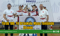 Türdü 100. Yıl Ortaokulu Masa Tenisinde Zirvede