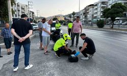 Muğla'da Trafik Kazası! Motosiklet Sürücüsü Yola Savruldu
