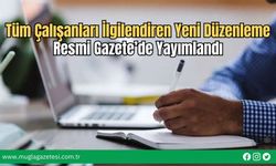 Tüm Çalışanları İlgilendiren Yeni Düzenleme Resmi Gazete’de Yayımlandı