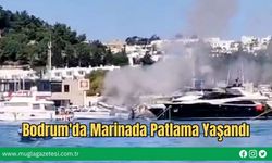 Bodrum'da Marinada Patlama Yaşandı