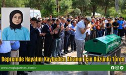 Depremde Hayatını Kaybeden Afranur İçin Hüzünlü Tören