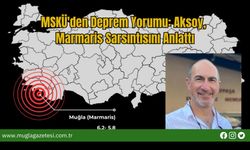 MSKÜ'den Deprem Yorumu: Aksoy, Marmaris Sarsıntısını Anlattı