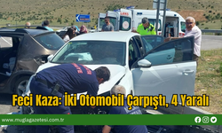 Feci Kaza: İki Otomobil Çarpıştı, 4 Yaralı