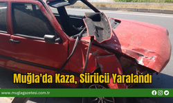 Muğla'da Kaza, Sürücü Yaralandı