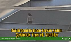 Köprü Demirlerinden Sarkan Kadını Çekirdek Yiyerek İzlediler