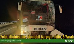 Yolcu Otobüsü ile Otomobil Çarpıştı: 1 Ölü, 8 Yaralı