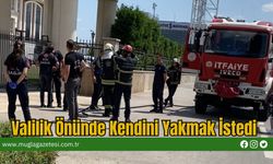 Valilik Önünde Kendini Yakmak İstedi
