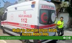 Muğla'da Sıcaktan Eriyen Asfalt, Kazaya Neden Oldu